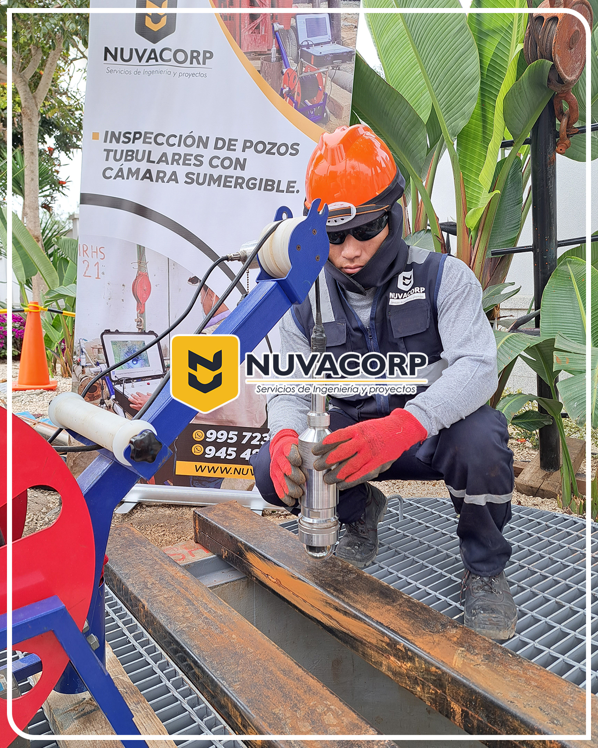 inspeccion pozos tubulares con camara sumergible